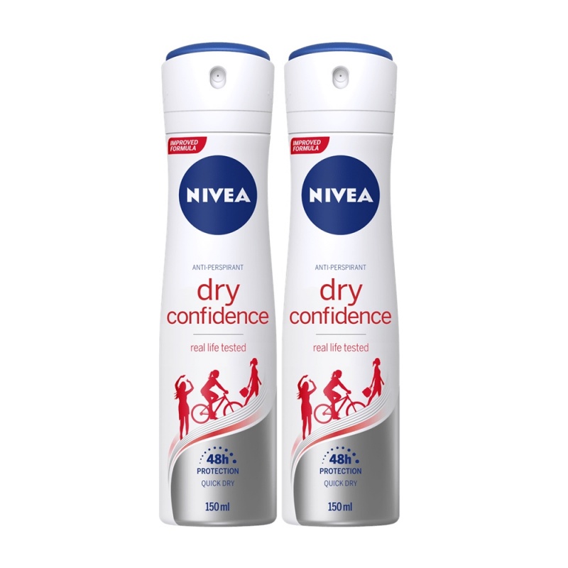 Nivea Dry Confidence Anti-Perspirant 150ml Twin Pack